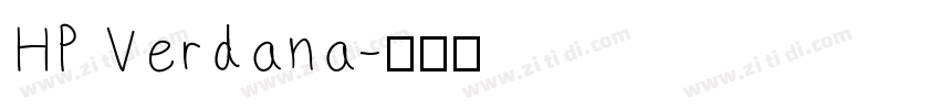 HP Verdana字体转换